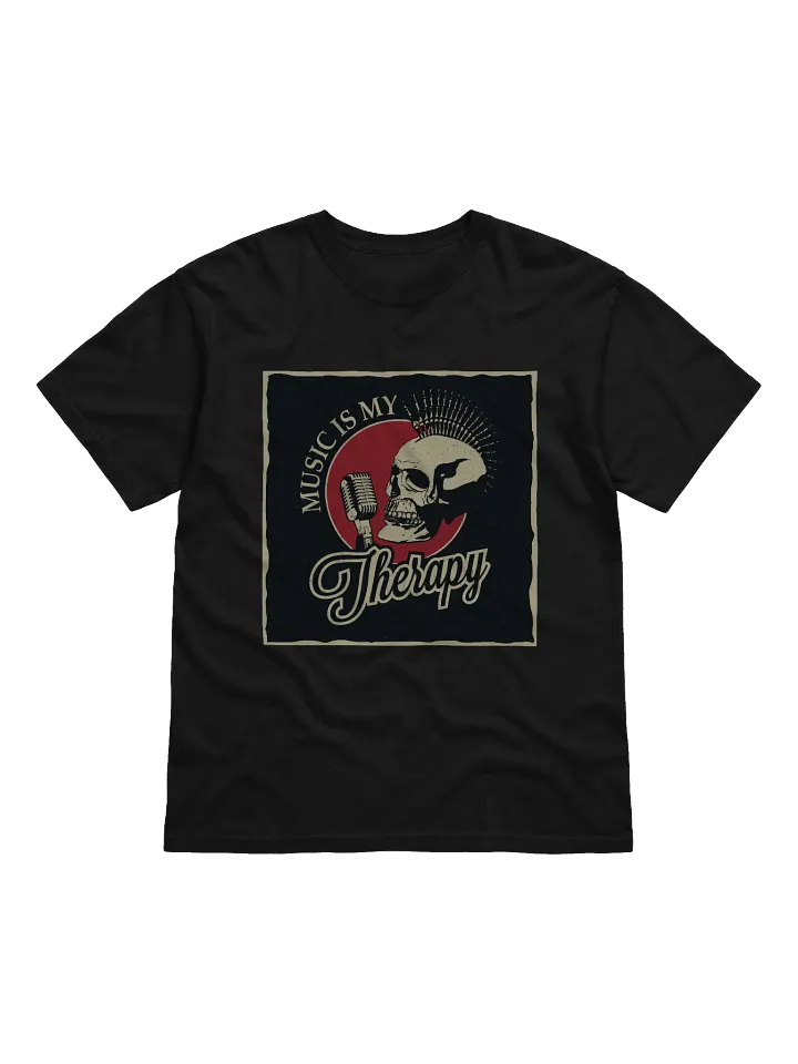 Music Therapy Skull Graphic T-Shirt product image (2)