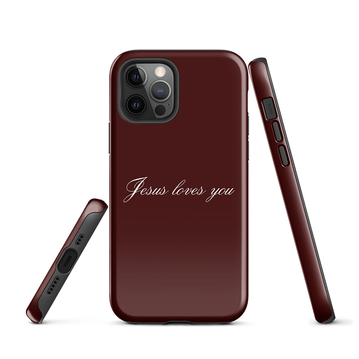 Jesus Loves You Tough iPhone® Case product image (3)