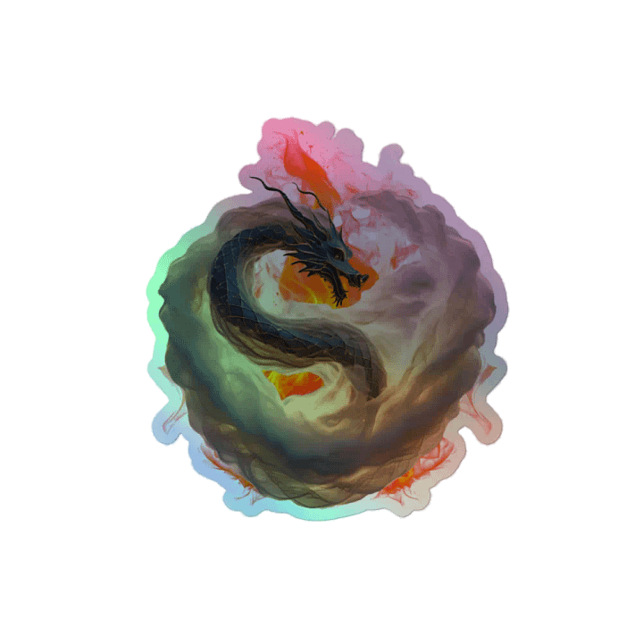 smoking dragon sticker product image (2)