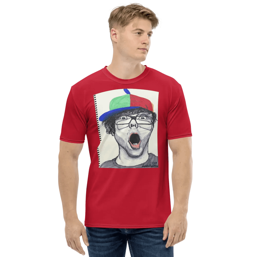 Lina's drawing Crew Neck T-Shirt Red product image (4)