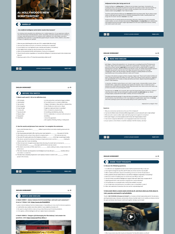 AI: Hollywood's New Scriptwriter? (C1) product image (2)