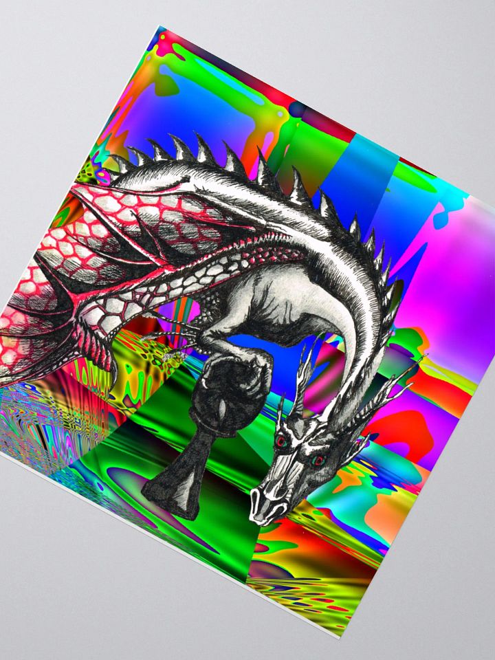 Dragon glimpsed sticker product image (2)