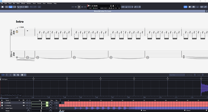 Moonchild PDF TAB + Backing Track MP3 product image (2)