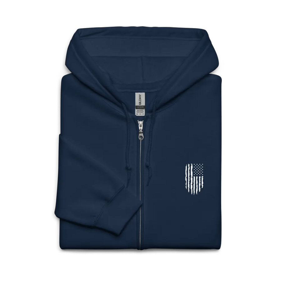 Murica - We the people Distressed Flag Zip Jacket product image (5)