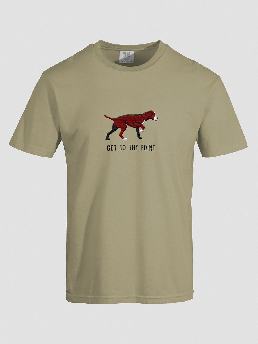Get to the Point T-Shirt(Embroidered) of a Portuguese Pointer(Brown) product image (7)