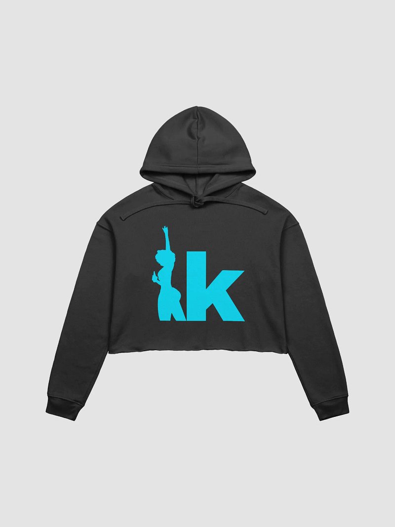 Turquoise Crop Hoodie