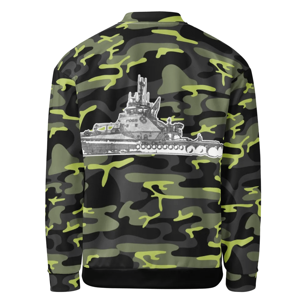 Copy of Twin Anchor Titan tug Green Camouflage Bomber Jacket product image (4)