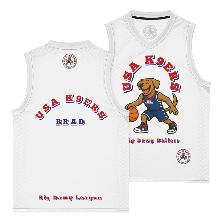 USA K9ERS Labrador Premium Basketball Jersey product image (1)