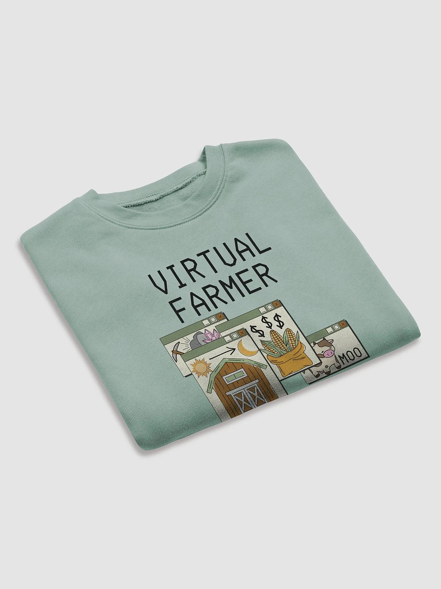 Virtual Farmer Cropped Sweatshirt - Black Text product image (15)