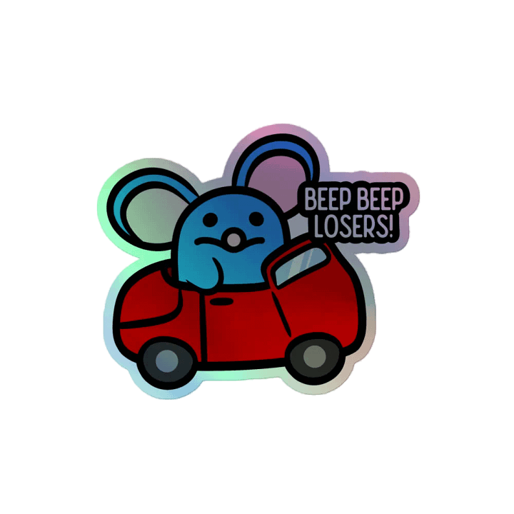 Beep Beep Holographic Sticker product image (2)