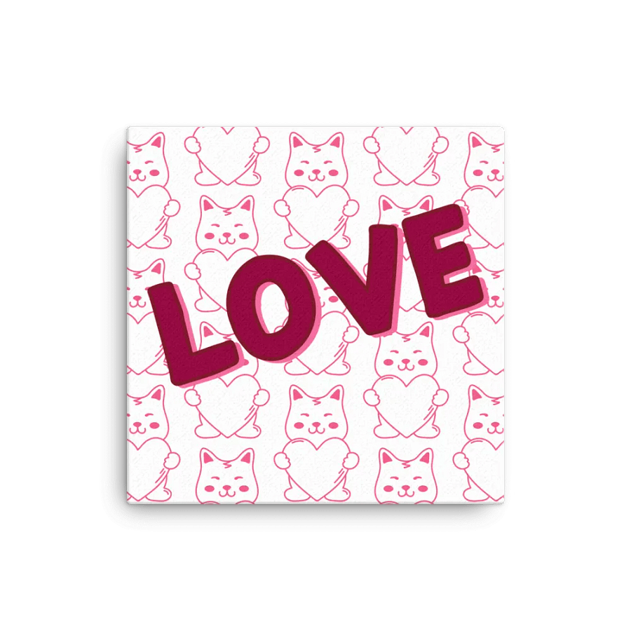 Pink Valentine's Day Love: Kitty Cat Heart Pattern product image (3)