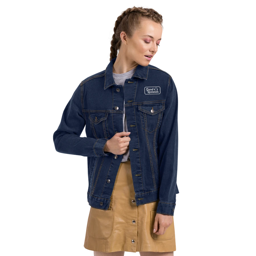 Good Listener Embroidered Jean Jacket product image (18)