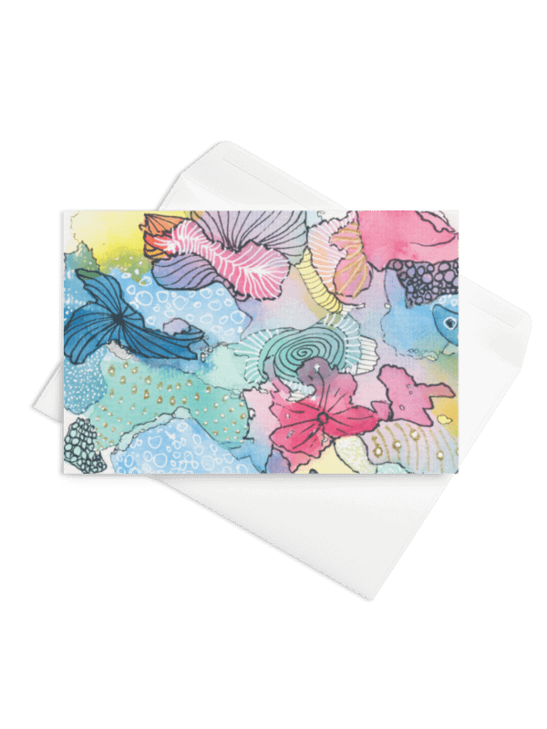 Abstract Dots & Lines Blank Card product image (1)