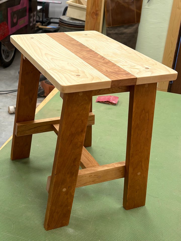 Cherry & Maple Stool product image (1)