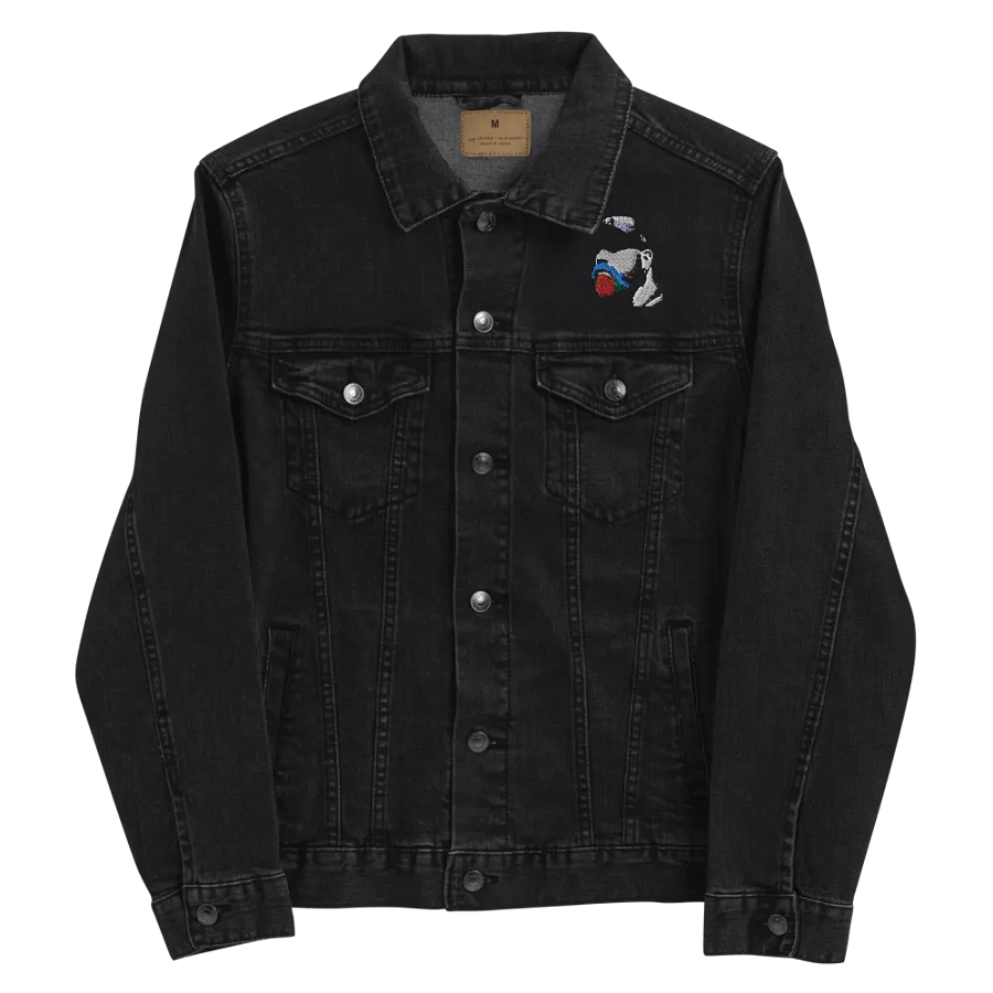 RainbowBeard Embroidered OG Logo Black Demin Jacket product image (5)