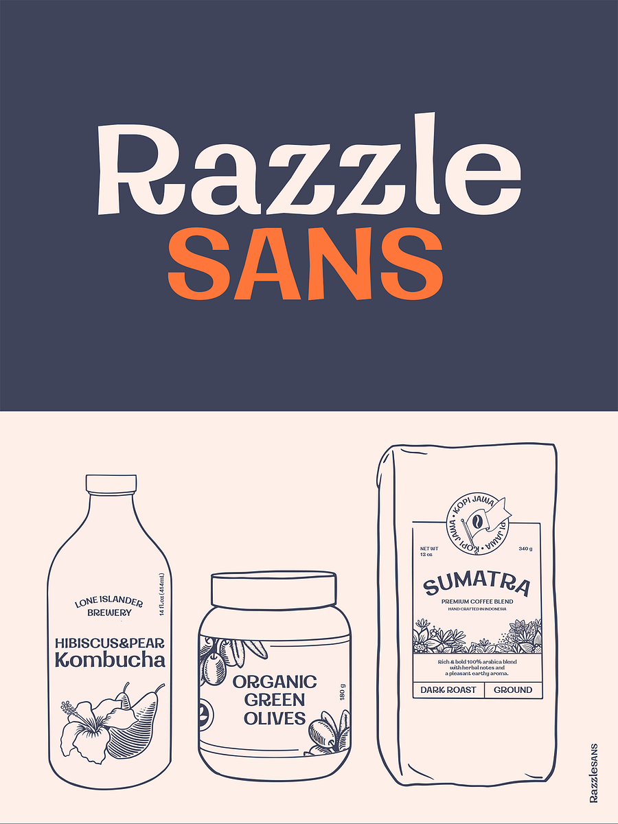 Razzle Sans | A Whimsical Sans Serif product image (1)