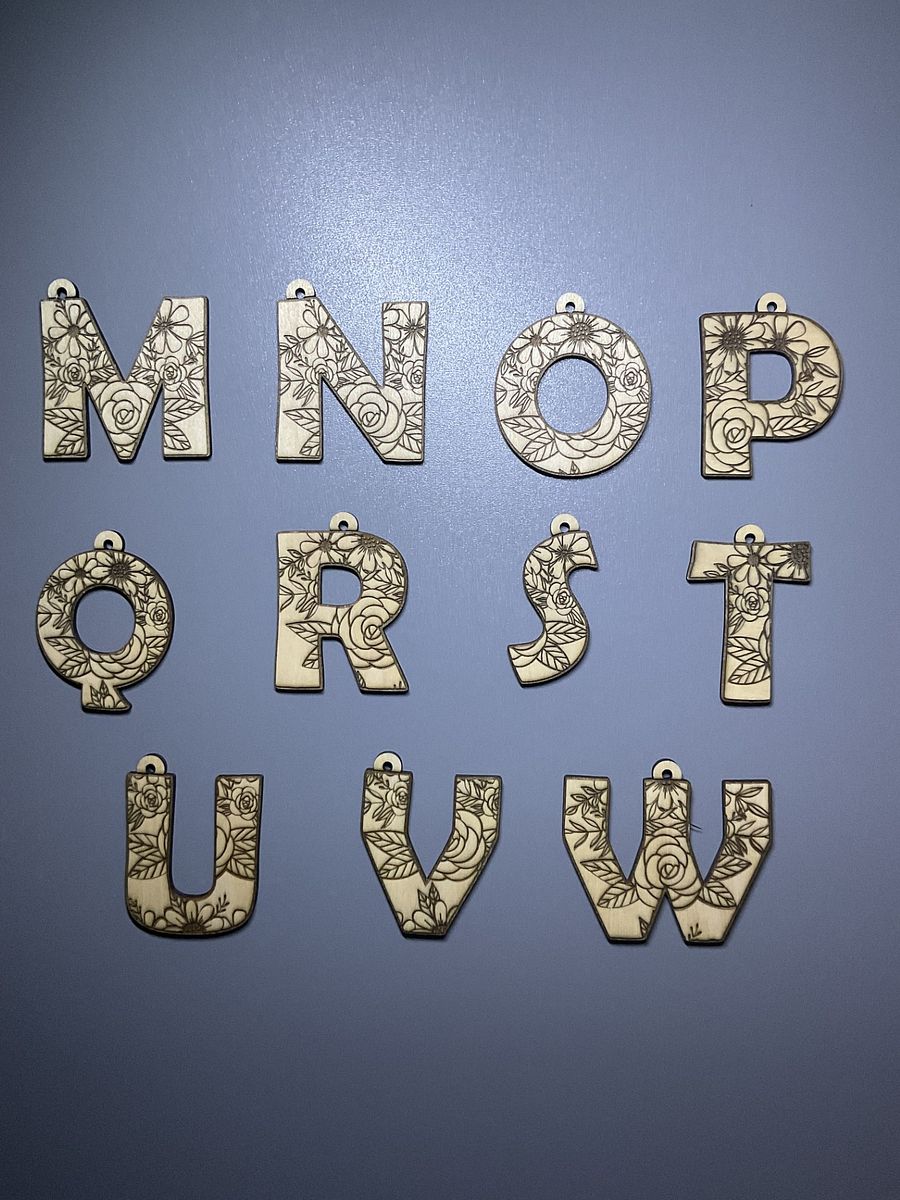 Flower Alphabet Keychains product image (2)