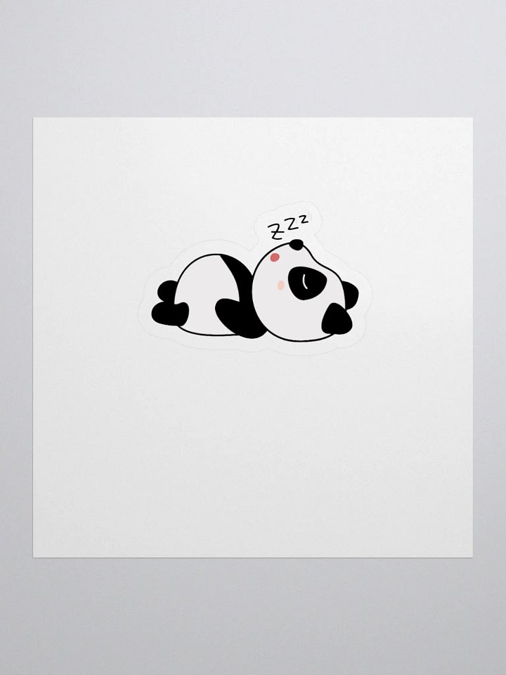 sleepy panda sticker product image (1)