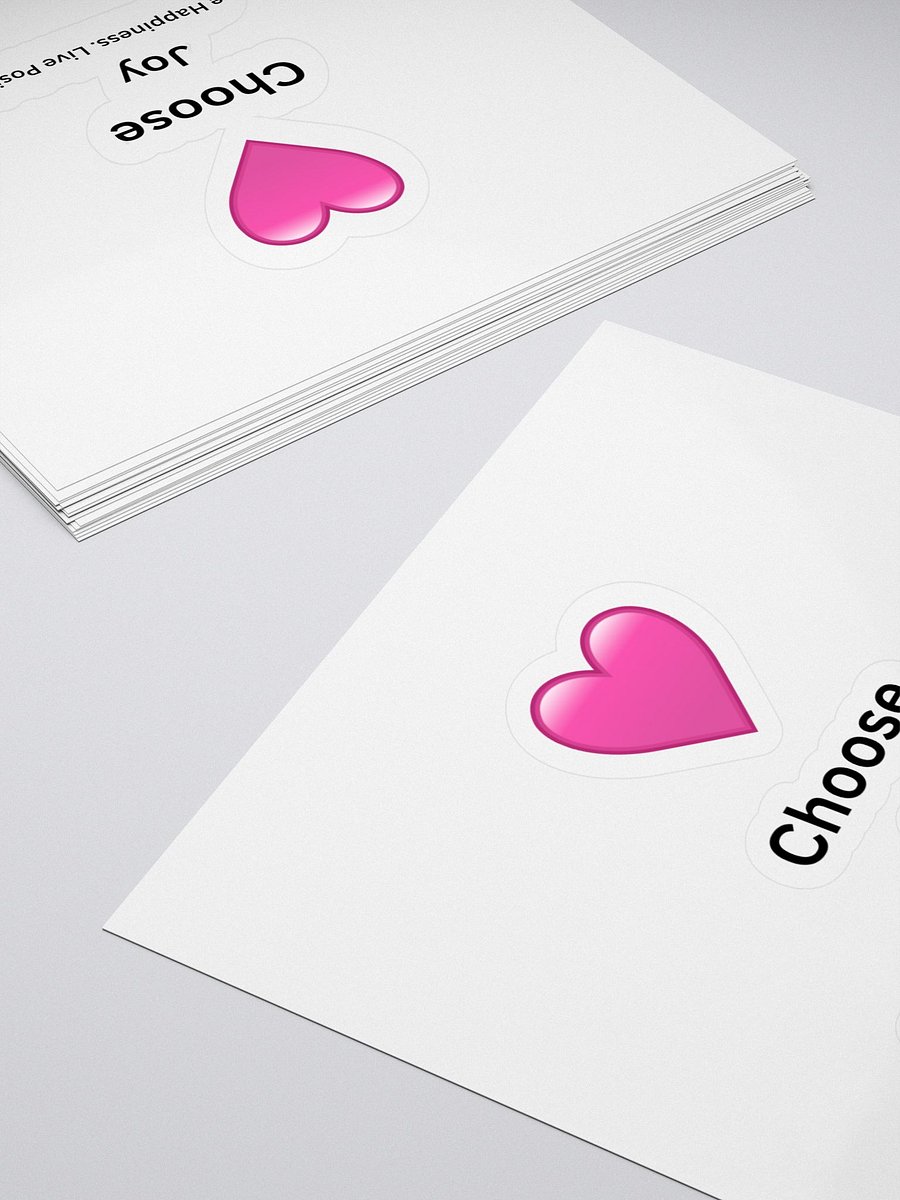 Glossy Heart Kiss Cut Stickers product image (4)