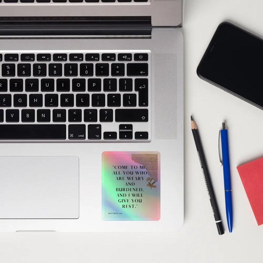 Restful Words Holographic Sticker Sheet product image (12)