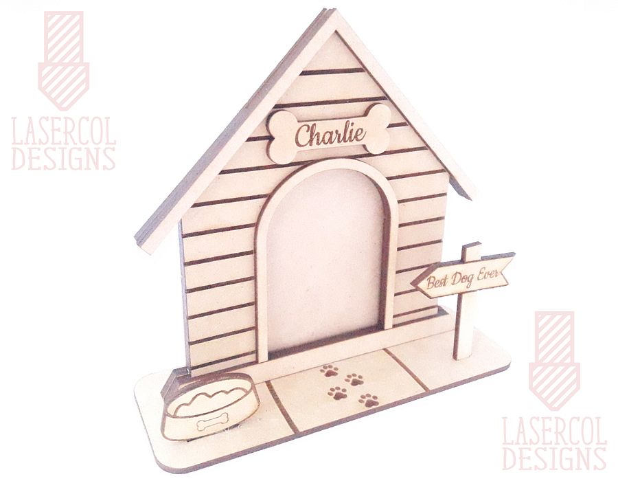 Dog House Photo Frame - Laser Cut Files product image (10)
