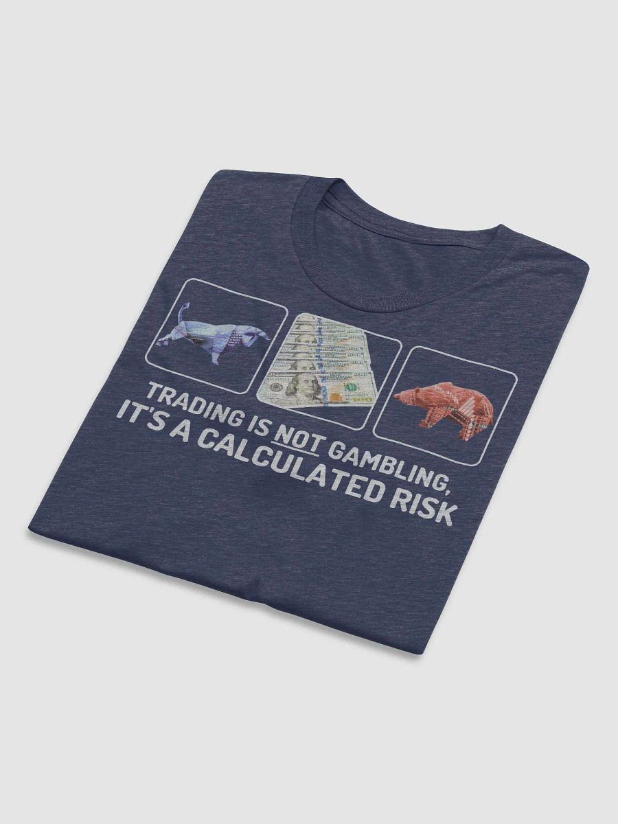 Trading is not gambling T white product image (7)
