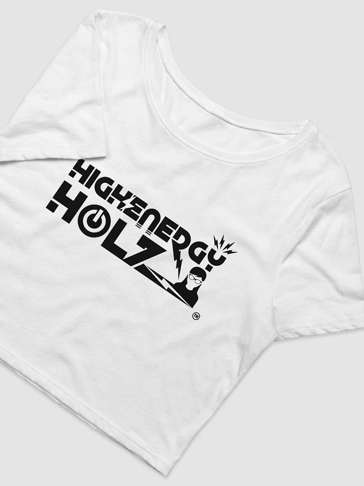 HEH Womens Black Logo Crop T-Shirt product image (2)