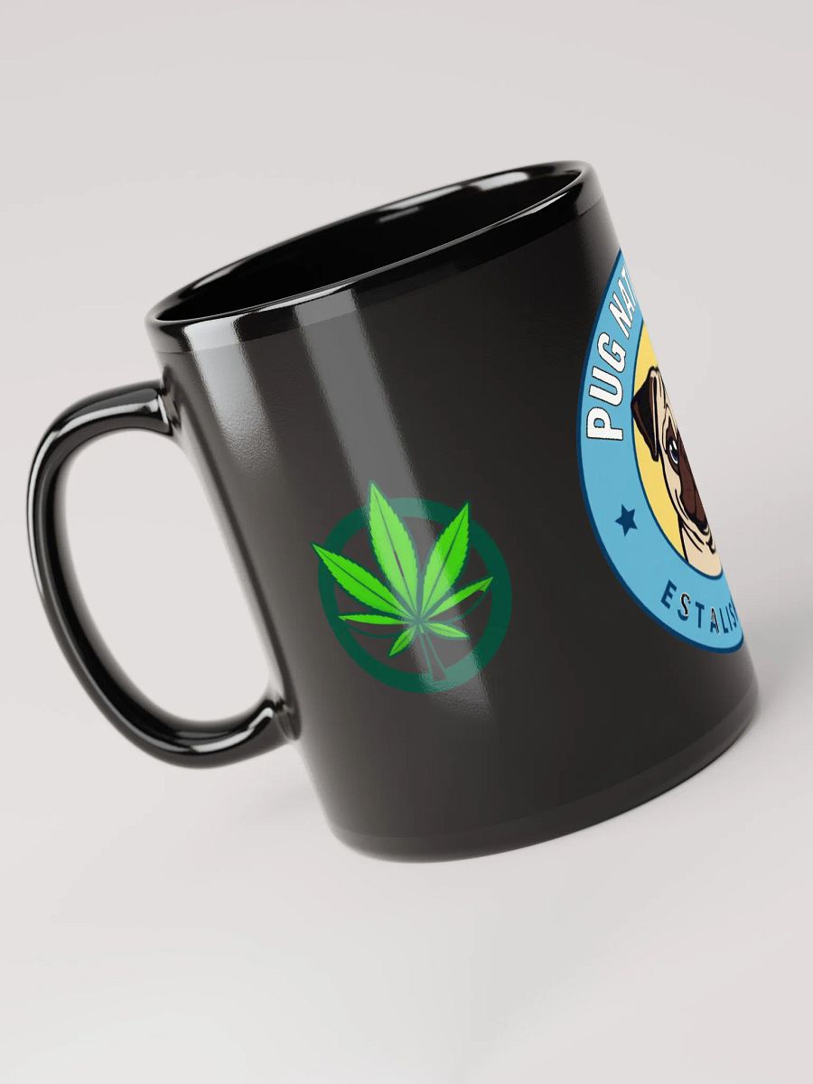 Pug Nation of DC Black Glossy Mug product image (6)