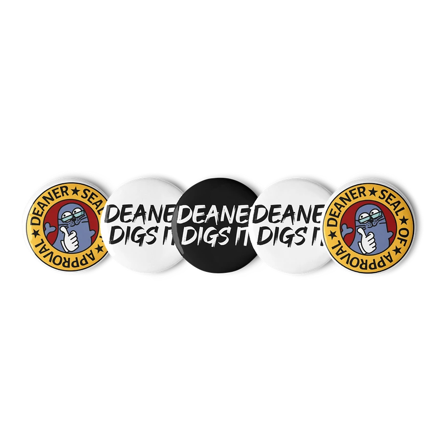 Deaner Seal of Approval Pin Buttons Set product image (1)