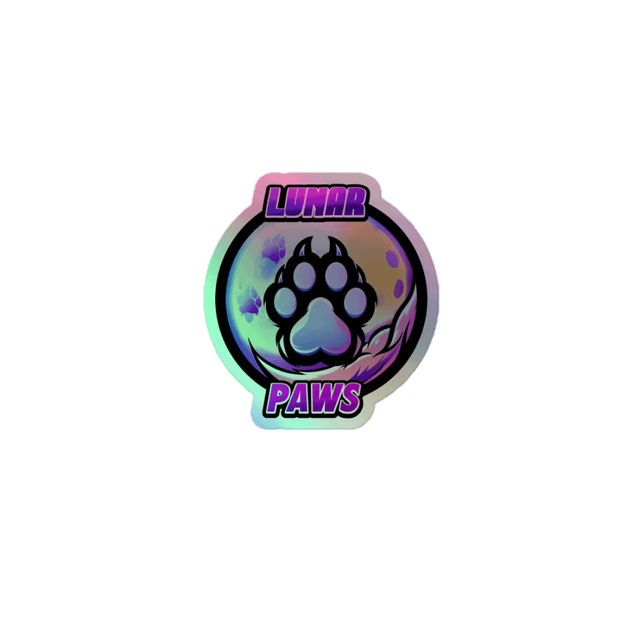 Lunar Paws Celestial Holographic Sticker Sheet product image (1)