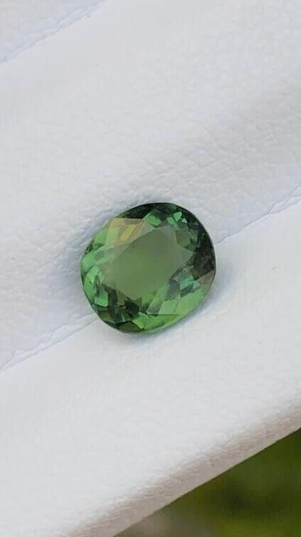 ROUND SHAPE TOURMALINE GEMSTONE FOR RING & JEWELRY CHROME COLOR, 0.85 CARAT product image (4)