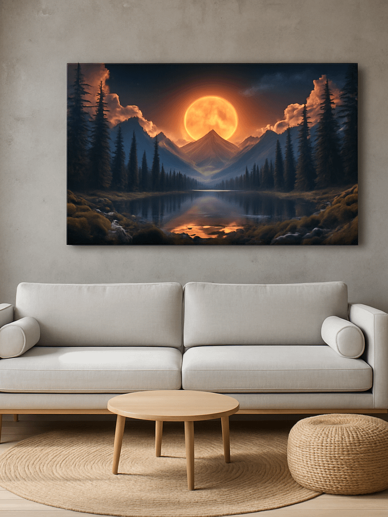 Canvas Wall Art Mountain Lake product image (1)