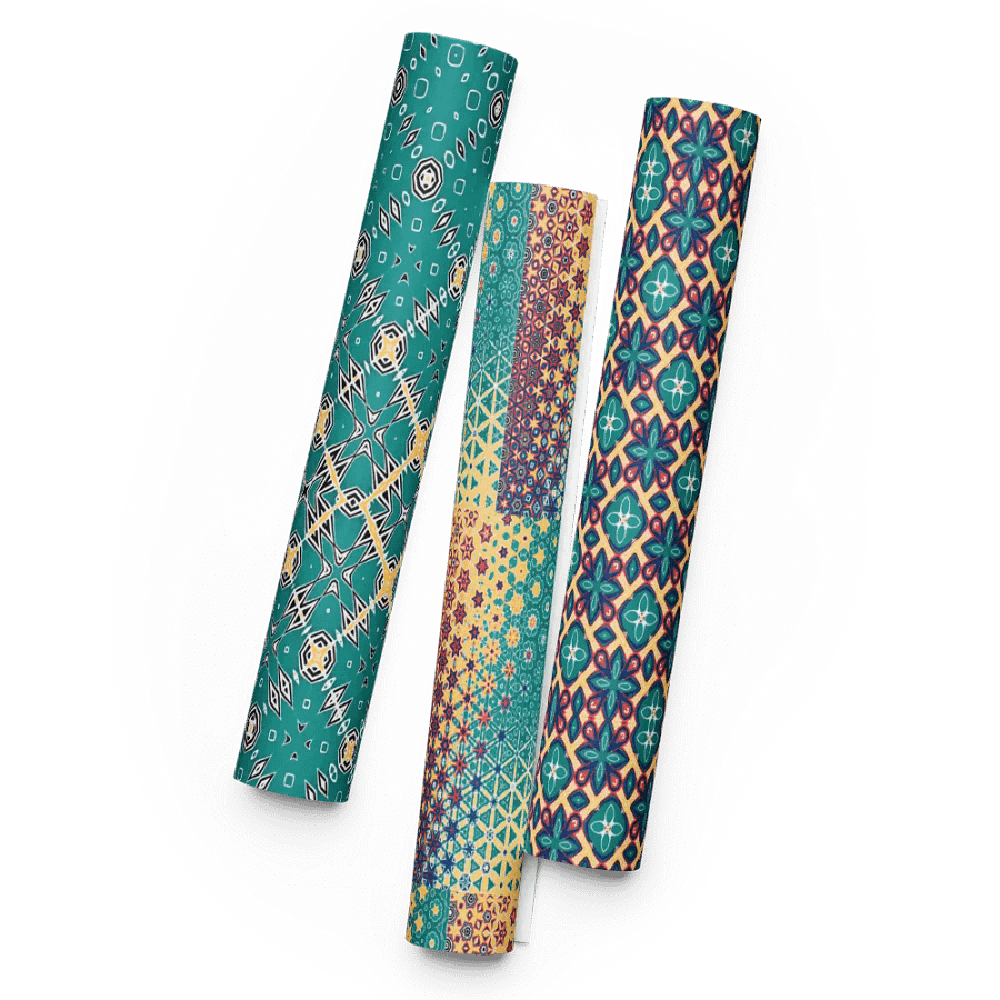 Wrapping Paper Colorful Set of 3 product image (1)