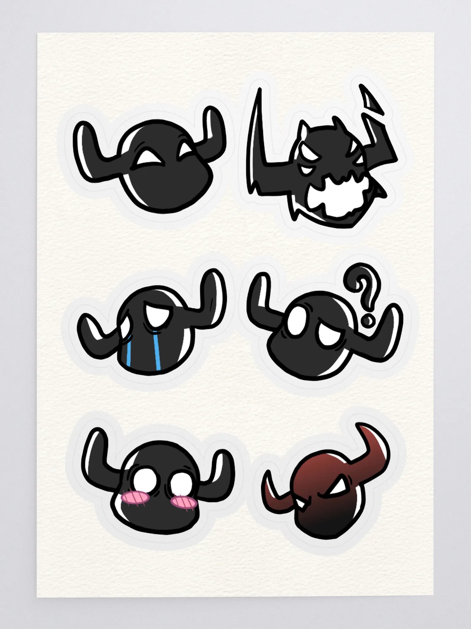 My Grandma's Expressive Demon - Sticker Pack! product image (3)