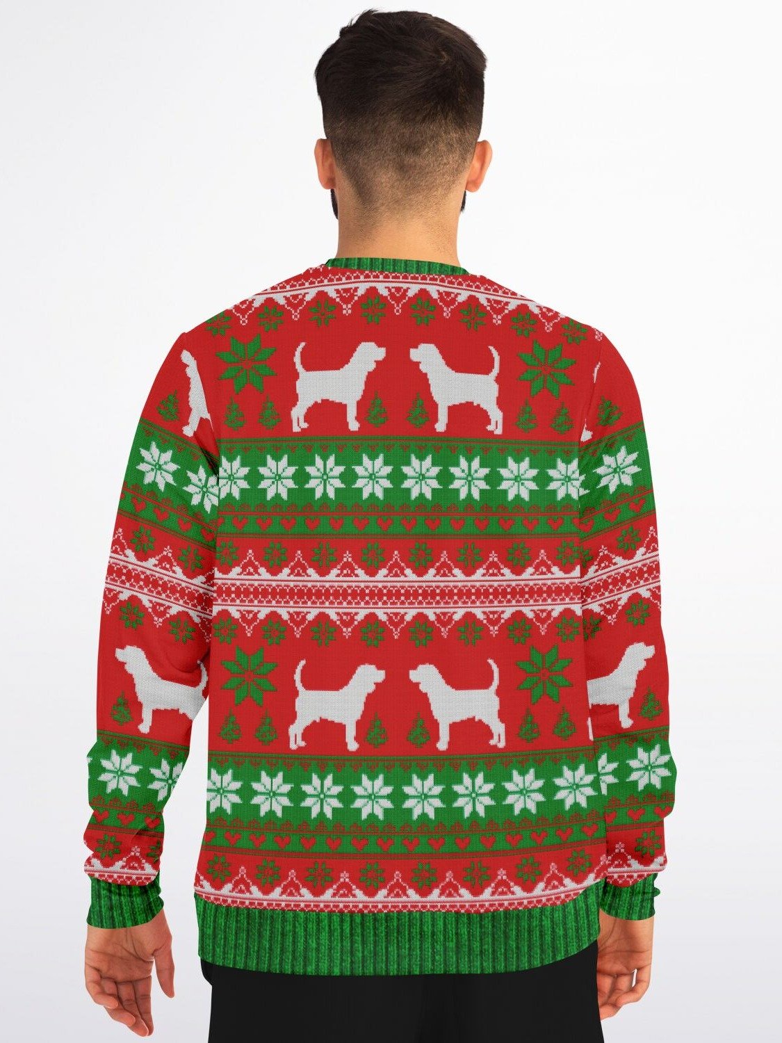 Beagle Bells Christmas Sweater | Funny Dog Holiday Sweatshirt | Beagle Mom Ugly Christmas Sweater | Pet Lover Gift product image (4)