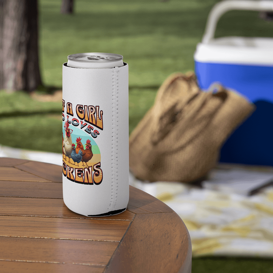 Just A Girl Who Loves Chickens Rule Can Cooler product image (5)