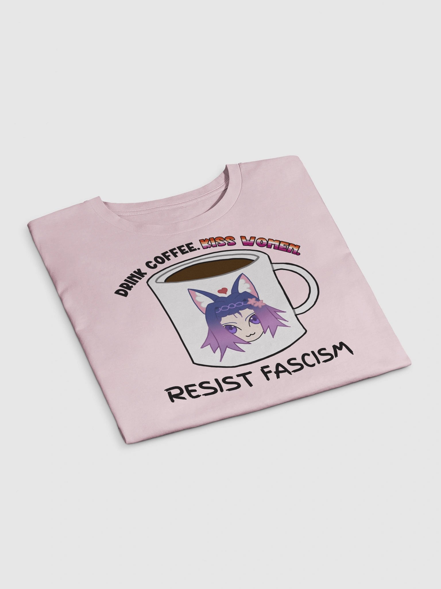 Drink Coffee. Kiss Women. Resist Fascism Crop product image (2)