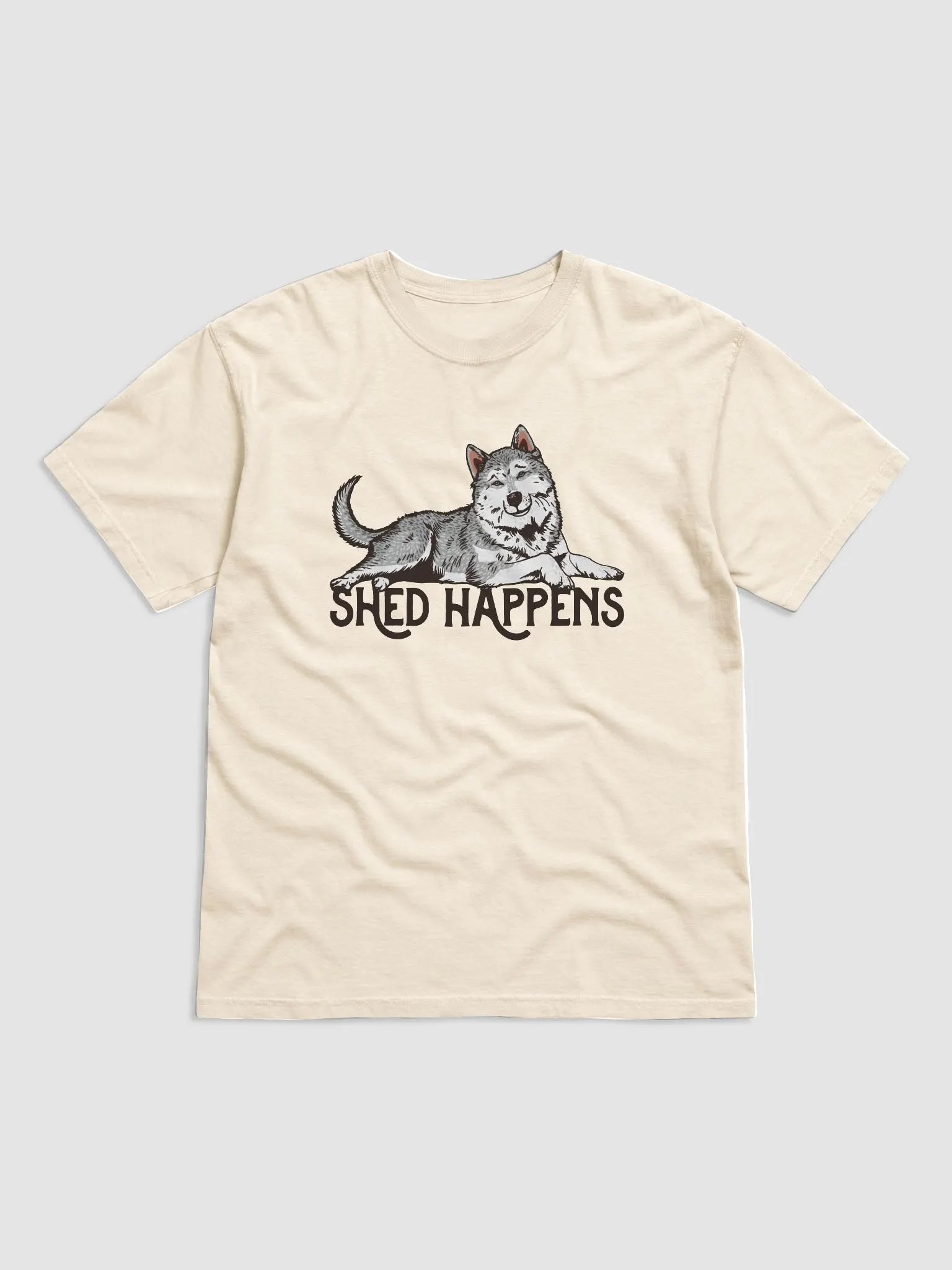 Shed Happens T-Shirt of a Siberian Husky | Funny T-Shirt for Siberian Husky Paw-rents product image (19)