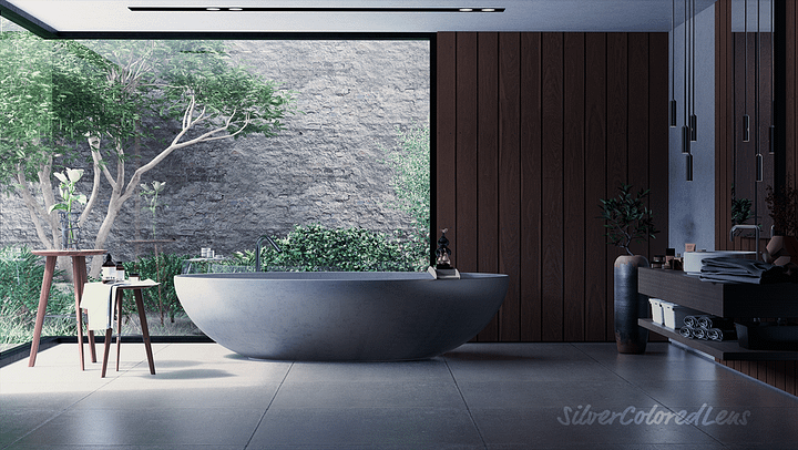 Modern Bathroom 3D Model product image (1)