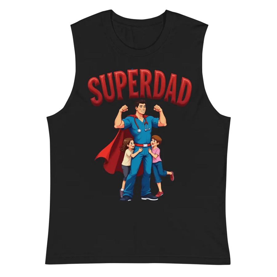 Superdad Hero Muscle Tank product image (3)