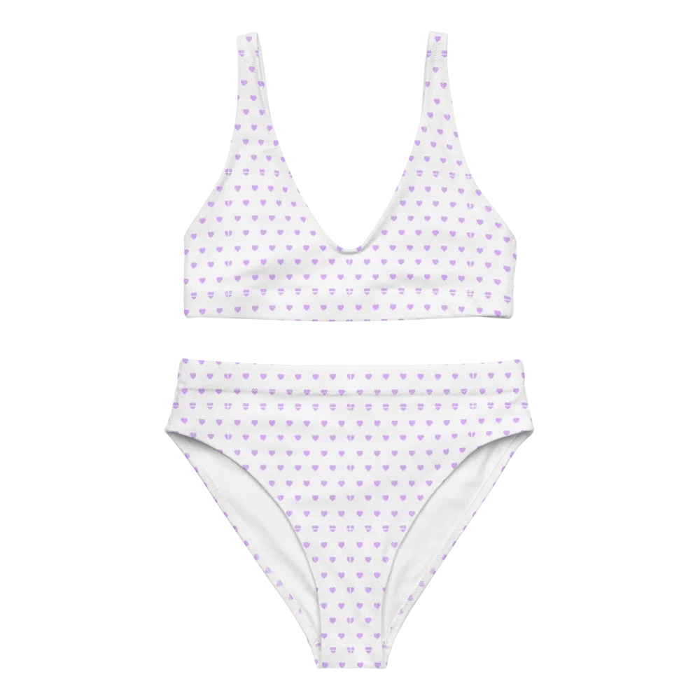 Pastel Heart Seamless Pattern High Waisted Bikini - V11 product image (3)