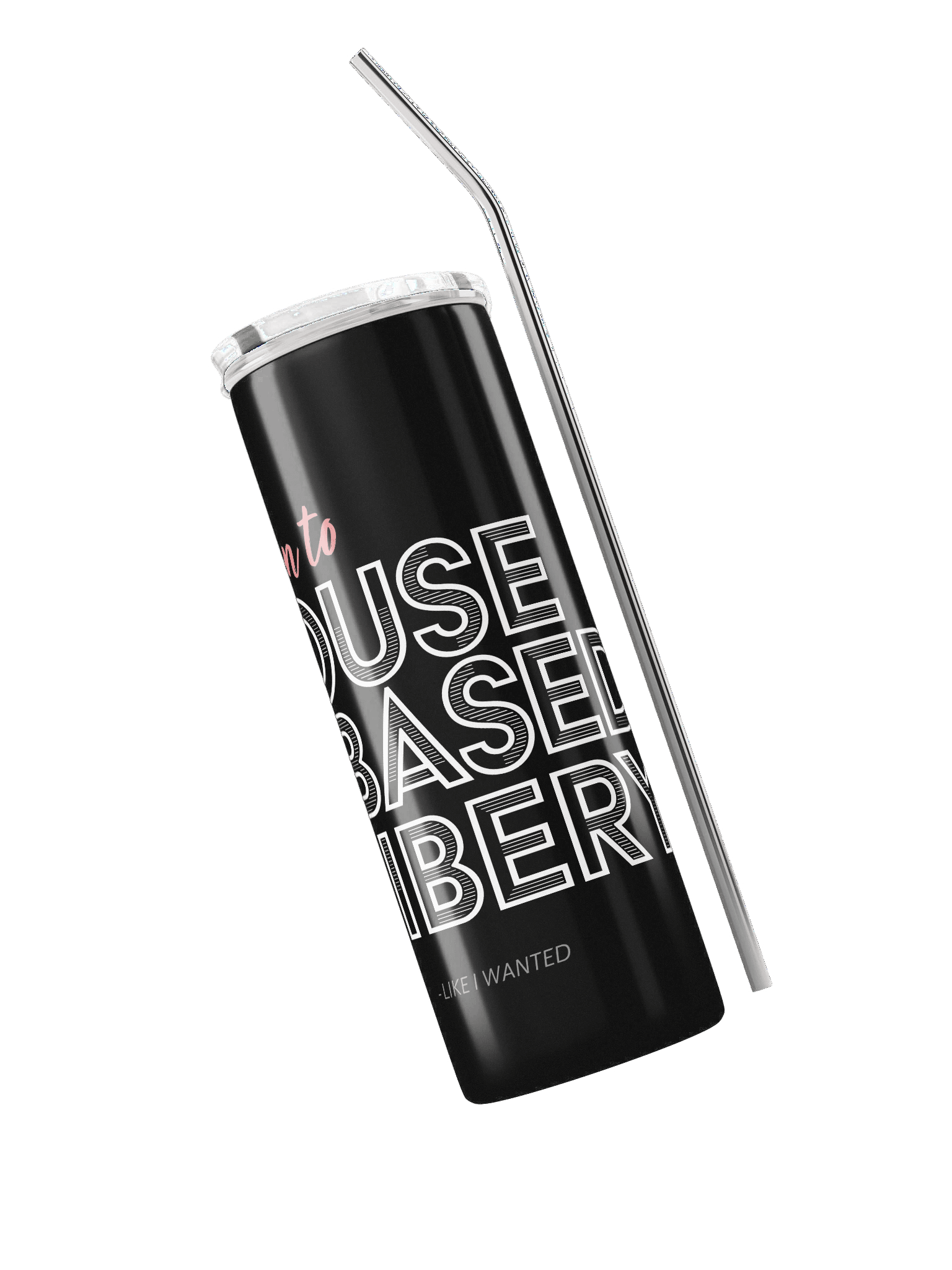 Mouse Based Bribery Stainless Steel Tumbler (Black) product image (3)