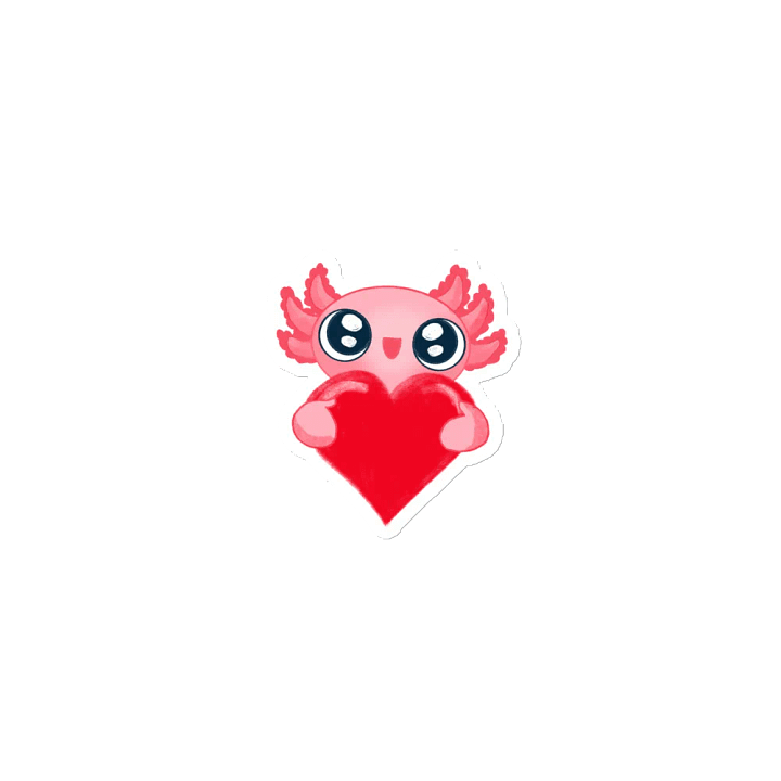Axolotl Love Magnet product image (1)