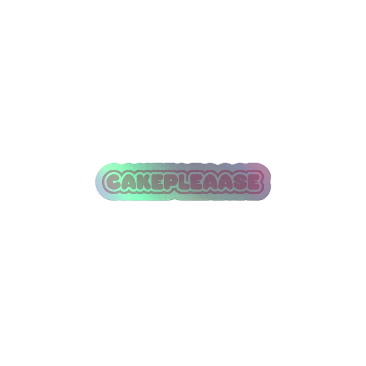 CakePleaase Holographic Sticker product image (1)