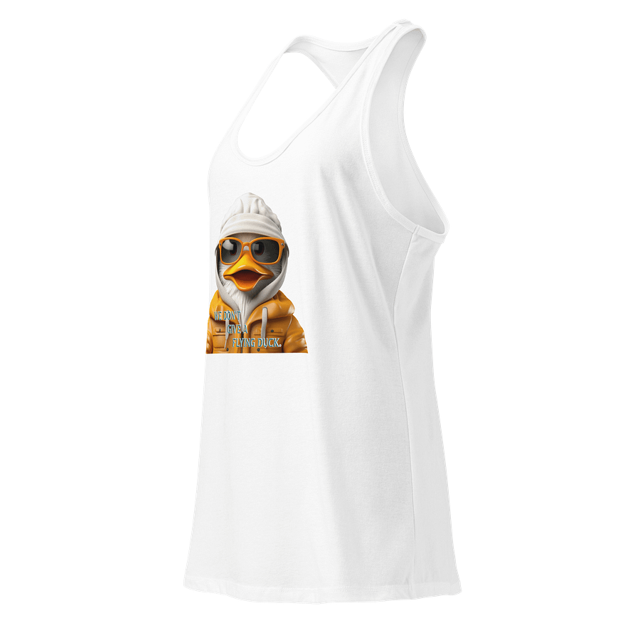 We Don't Give A Flying Duck Graphic Racerback Tank product image (3)