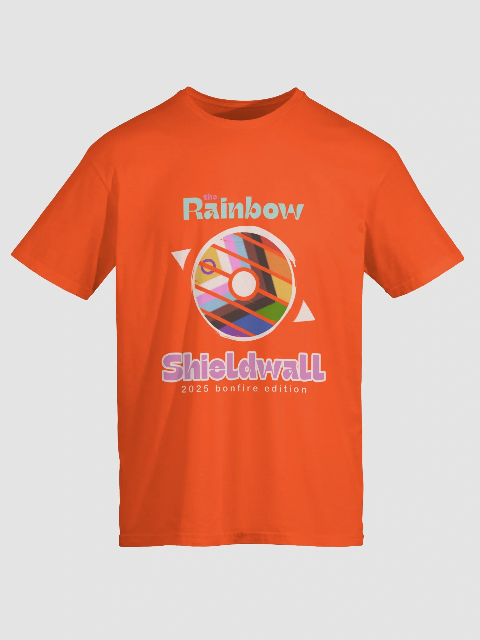 Rainbow Shieldwall Unisex Tee 2025 Bonfire Edition product image (24)