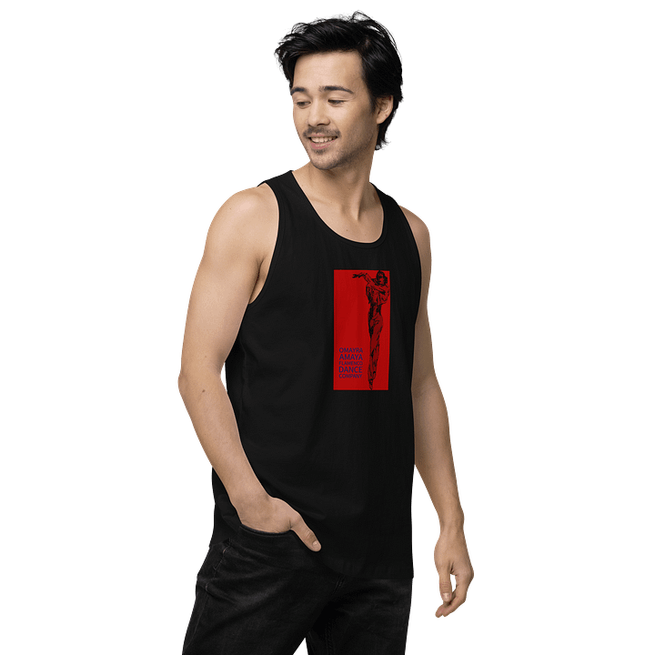 "Carmen" Unisex sleeveless T-Shirt - Red/Black product image (1)