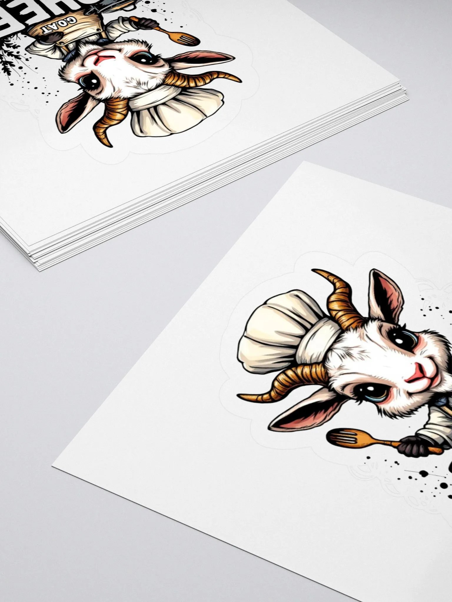 Baby G.O.A.T Chef Kiss Cut Stickers product image (11)
