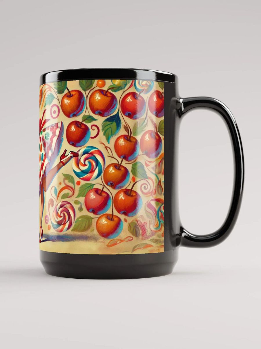 Happy Caramel Apple Coffee Cup - 15 oz Black Glossy Mug product image (2)