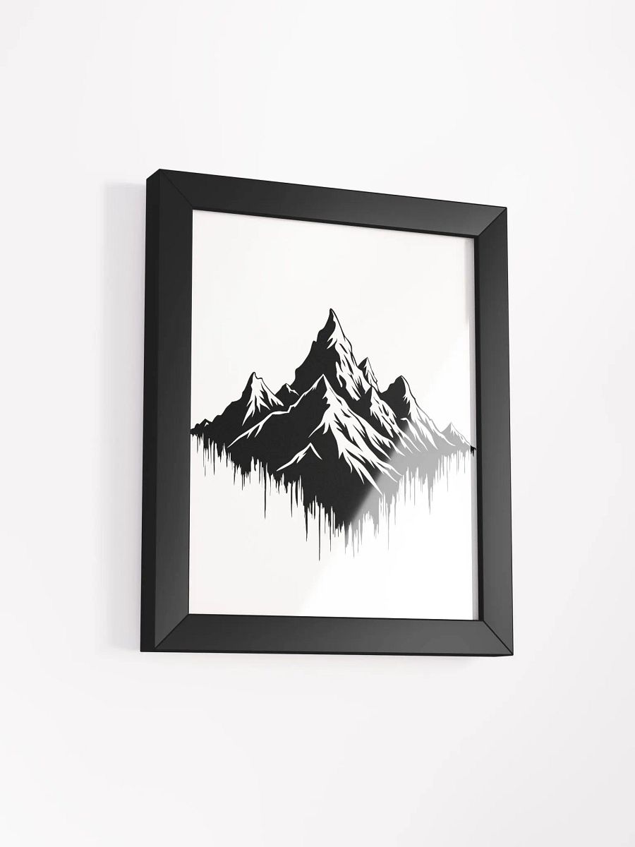 Modern Mountain Matte Poster: A Fusion of Nature and Digital Aesthetics product image (40)